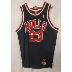 Michael Jordan Autographed Black Retirement Jersey with Upper Deck Hologram COA